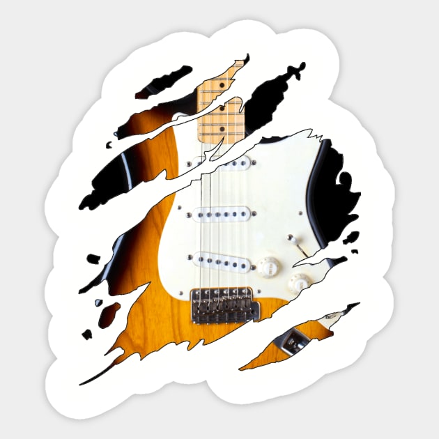 Stratocaster Soul Fender Stratocaster Sticker TeePublic